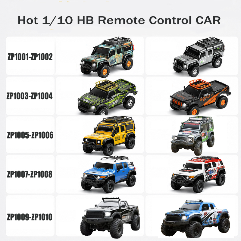 Hot Wheels Car Monster Trucks - Popular 1/10 HB ZP1001-ZP1010, Camioneta Monstruo
