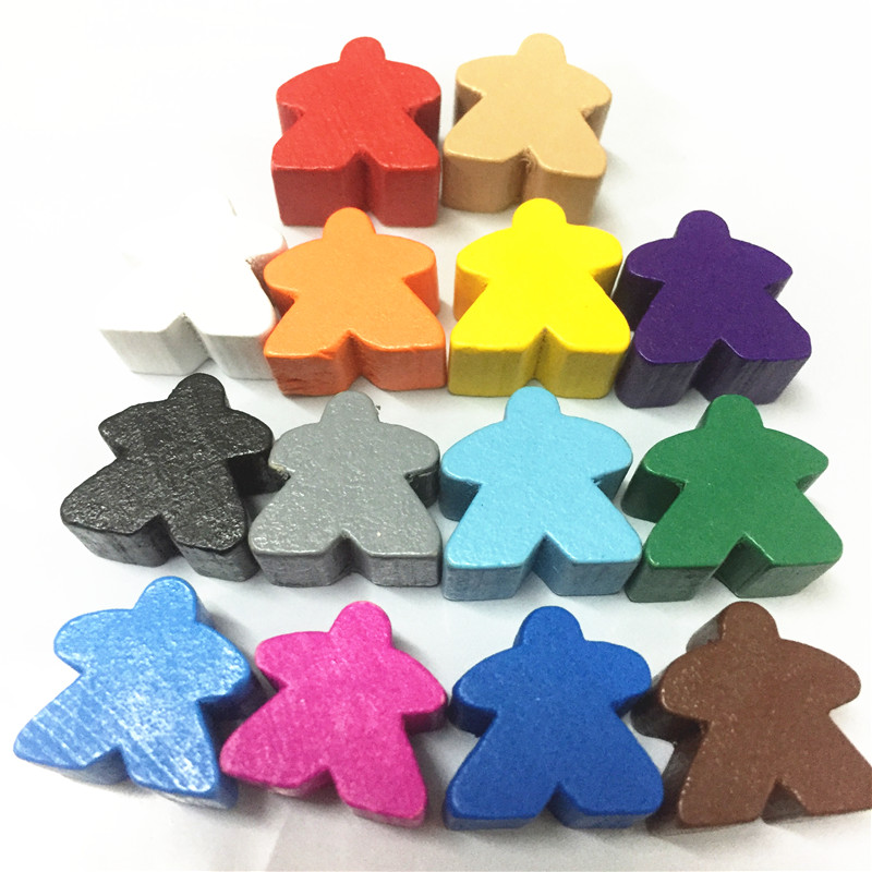 Board Game Catan - Piezas de ajedrez de madera humanoide,