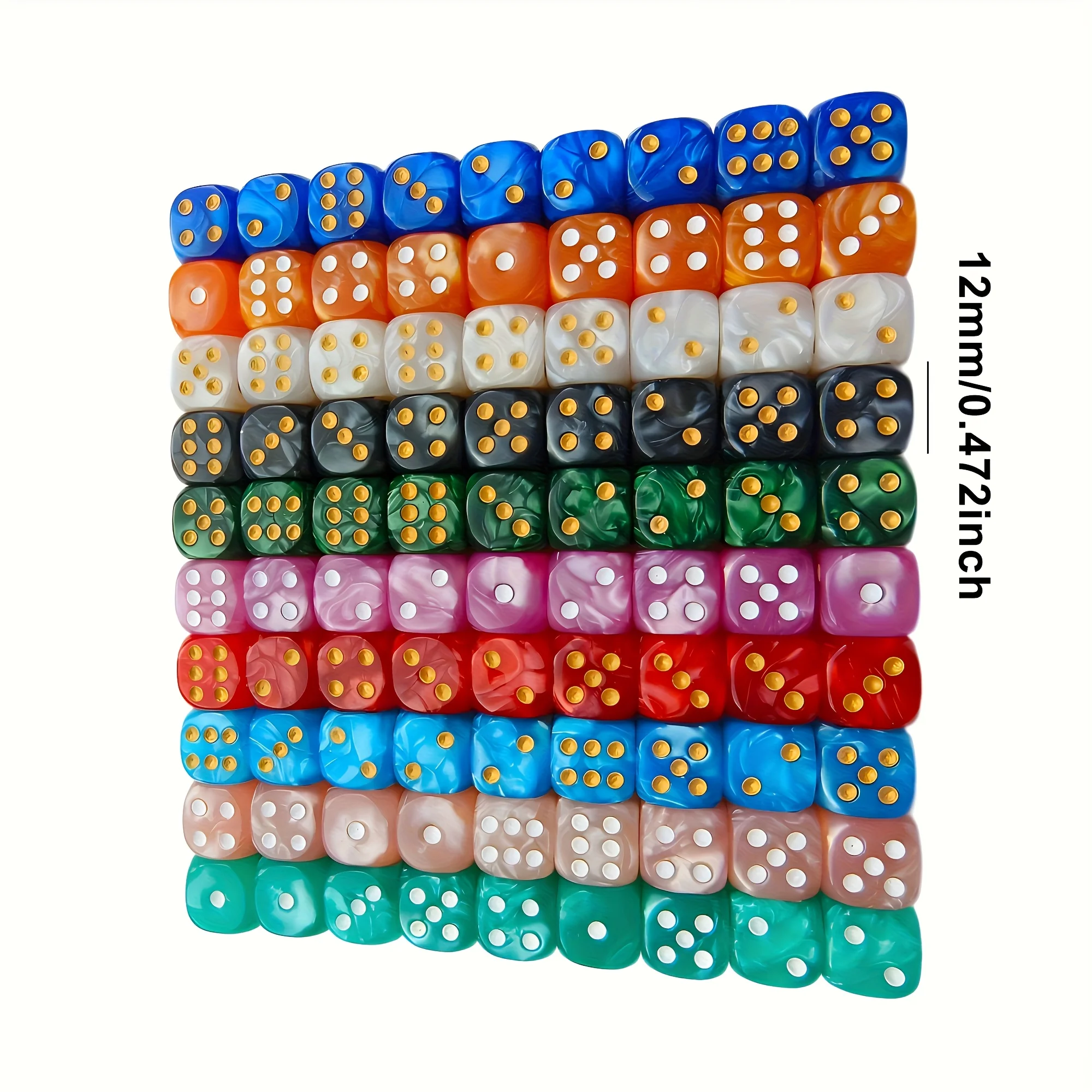 10 dados D6 de 12 mm con diseñ - Board Game Live reseña y precio