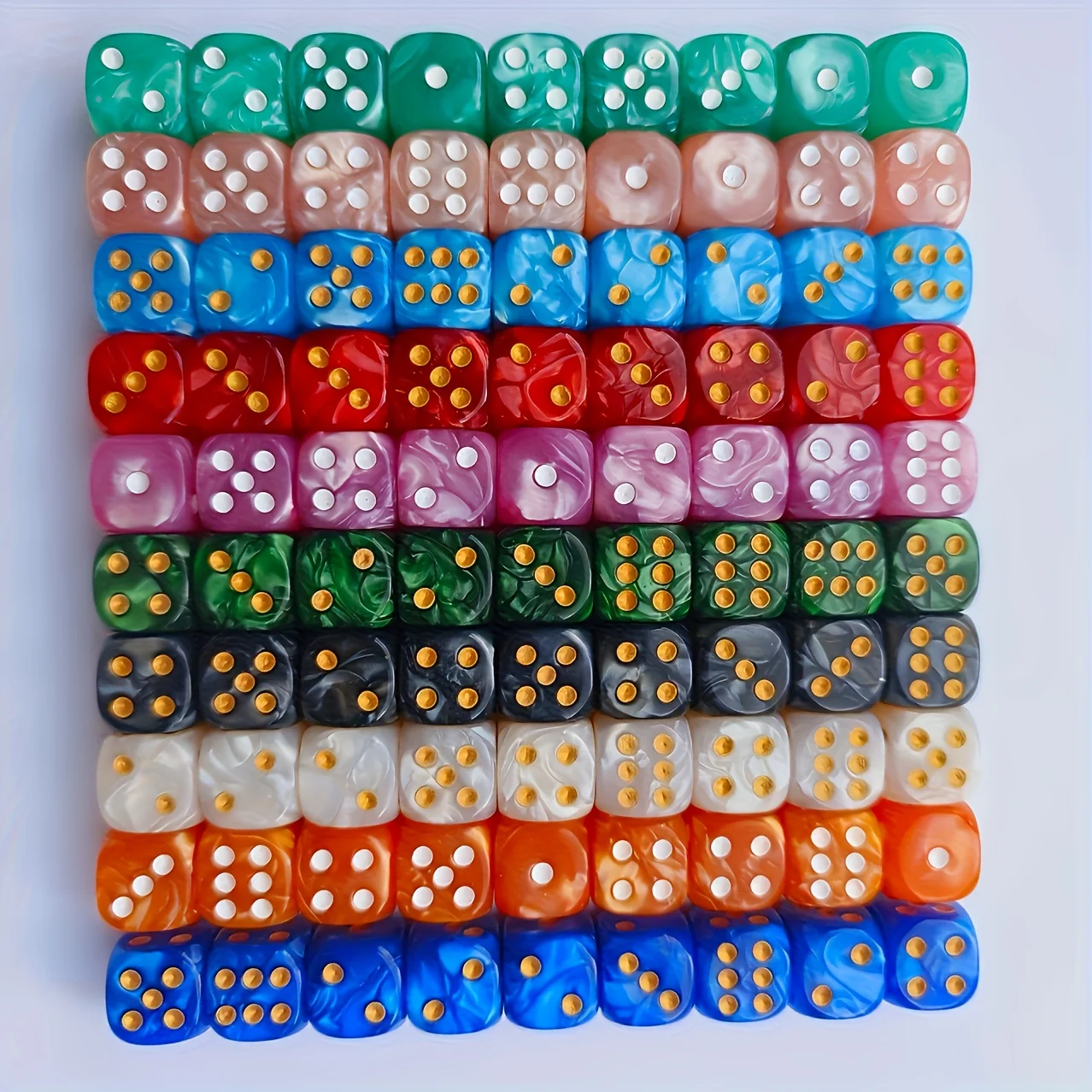 10 dados D6 de 12 mm con diseñ - Board Game Live reseña y precio