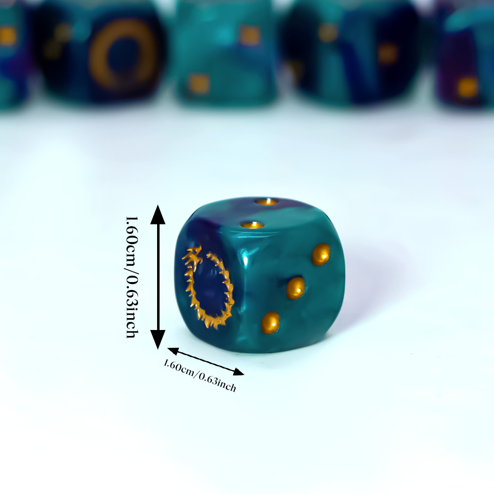 Juego de 6 dados D6 de poliédr - Board Game Live reseña y precio