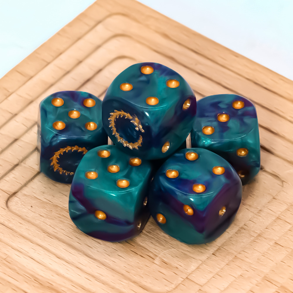 Juego de 6 dados D6 de poliédr - Board Game Live reseña y precio